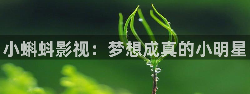 精东影业东京热：小蝌蚪影视：梦想成真的小明星